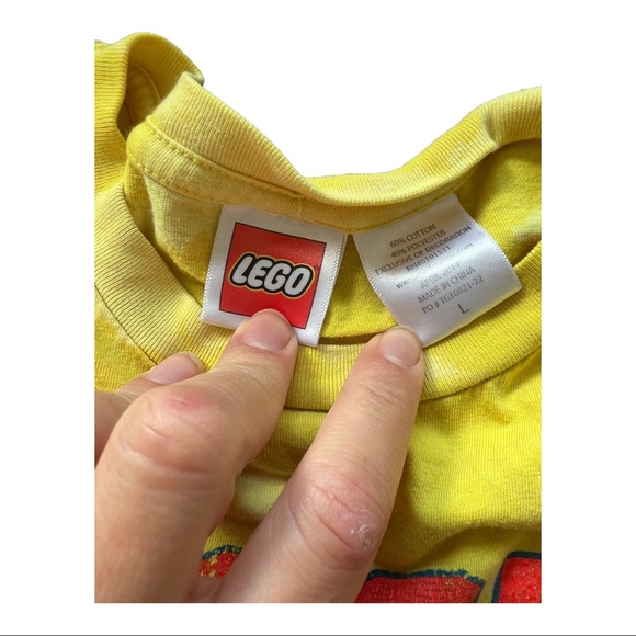 Kids repurposed bleached tee Lego Movie - Picture 3 of 3